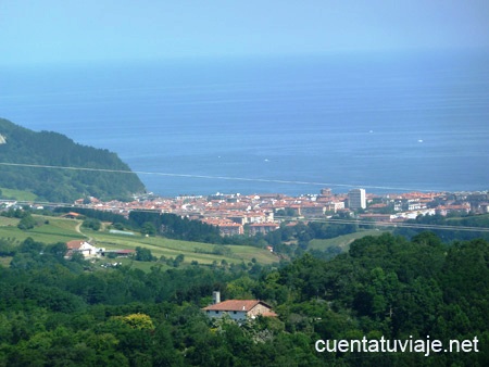 Orio desde Aia, Parque de Pagoeta, Gipuzkoa.